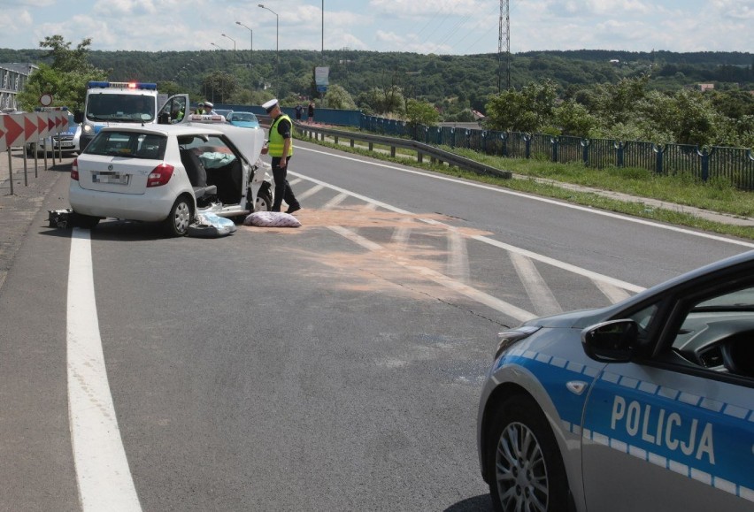 Czołówka na ul. Krygiera w Szczecinie