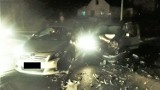 Andrychów. Wypadek na ulicy Starowiejskiej wyglądał bardzo groźnie. Jedna osoba została poszkodowana