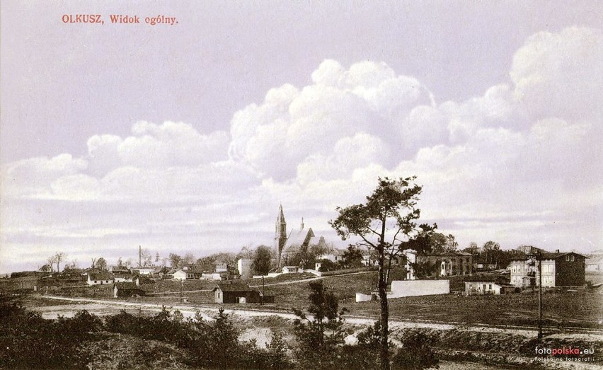 Panorama Olkusza z lat 1910-1920