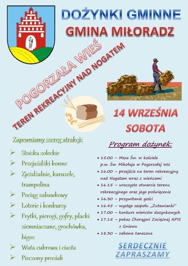 Powiat malborski. Weekend na dożynkach gminnych w Starym Polu, Miłoradzu i Nowym Stawie