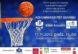 W sobotę koszykarki AZS-u Uniwersytetu Gdańskiego podejmą KSKK Koszalin