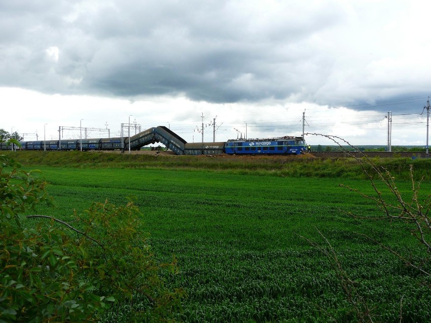 Wykolejony pociąg w Legnicy (ZDJĘCIA)