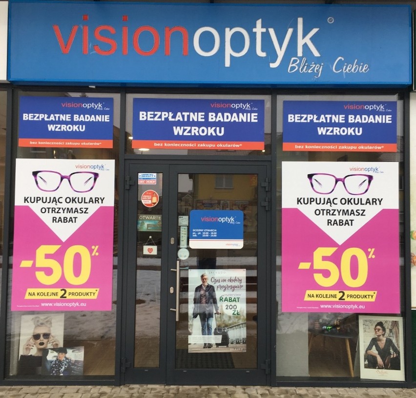 SKLEP ROKU
Vision Optyk

- Nasz salon funkcjonuje od 2016...