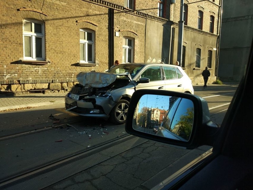 Wypadek na Gliwickiej w Katowicach