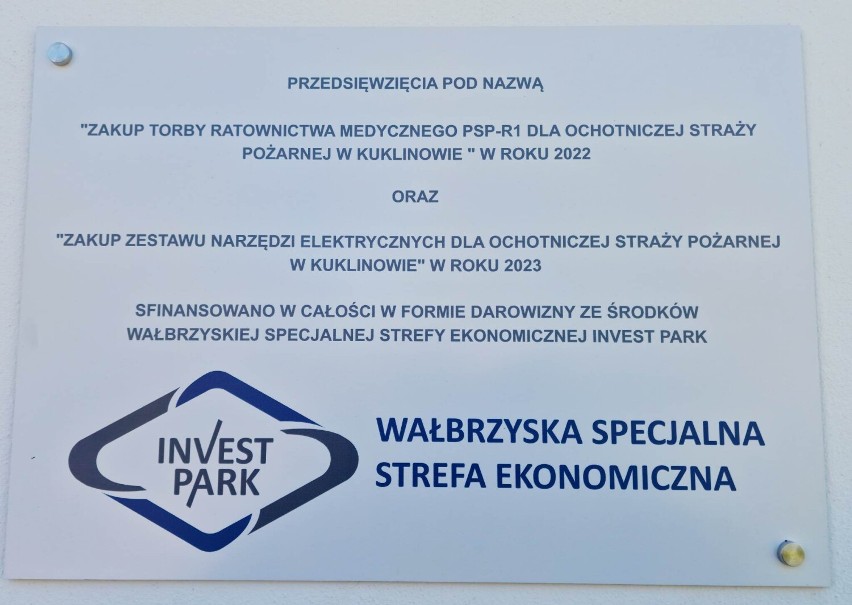 Strażacy ochotnicy z Kuklinowa otrzymali kolejne dofinansowanie z INVEST-PARK [ZDJĘCIA]