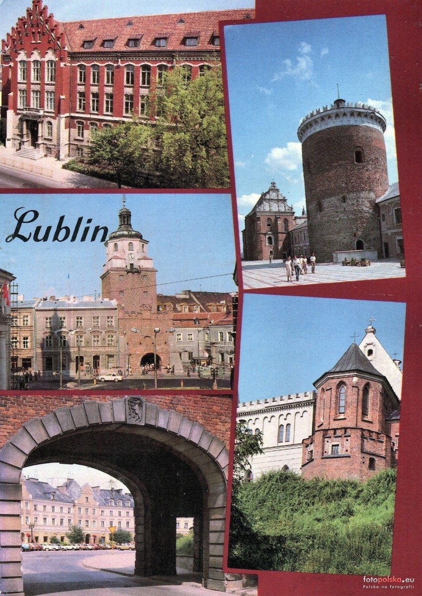 Turystyczny Lublin. W XX wieku takie widokówki wysyłano ze stolicy Lubelszczyzny. Oto pamiątki z Lublina. Zobacz archiwalne zdjęcia