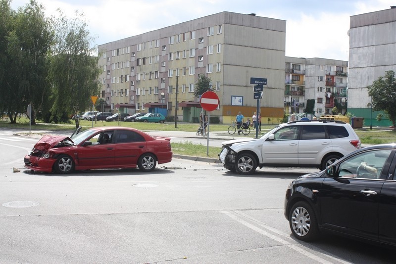 Wypadek na Blanowskiej w Zawierciu