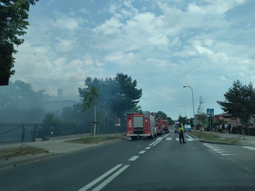 Pożar w Wejherowie przy ul. Sikorskiego