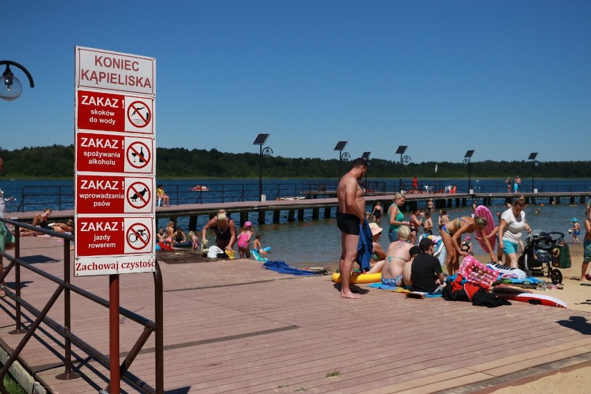 Kąpielisko nad jeziorem Głębokie jest ulubionym miejscem...