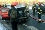 Pożar samochodu przy ul. Łęczyńskiej