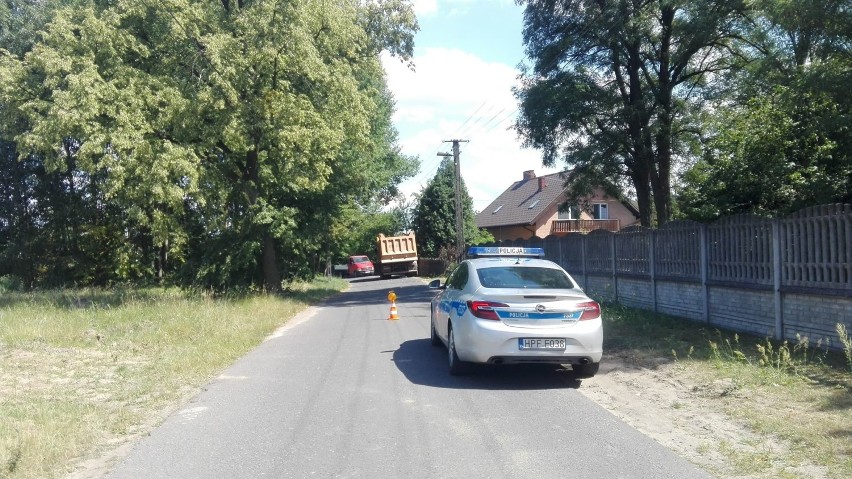 Pijana piesza potrącona przez ciężarówkę w Budziszewicach