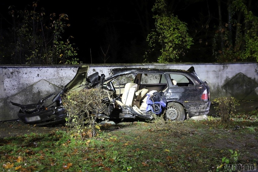 Wypadek BMW na ulicy Budowlanych w Opolu.