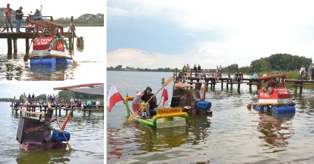Stowarzyszenie Kultury i Rekreacji „Syrenka” zorganizowało na Jeziorze Kikolskim niesamowite zawody – „Pływanie na byle czym”.