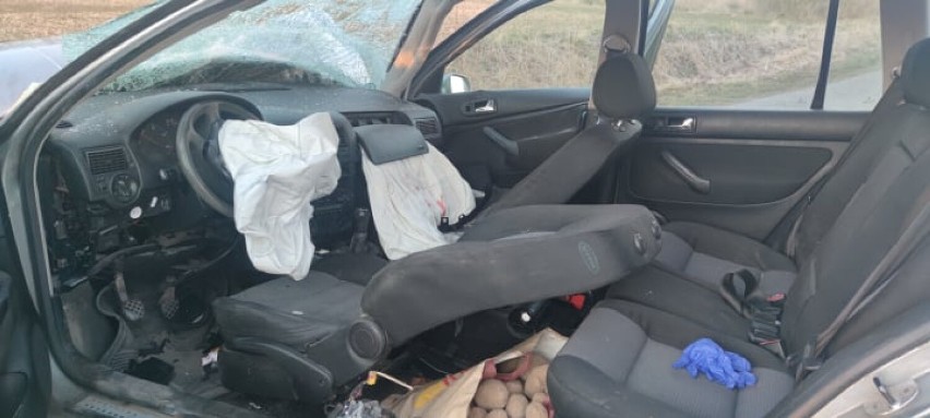 Groźny wypadek na drodze między Gościnem, a Pobłociem Małym