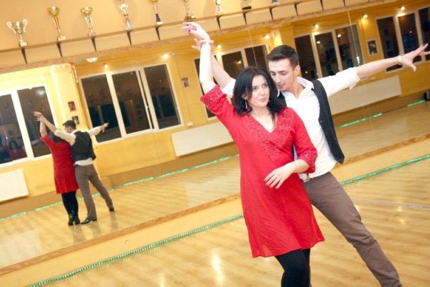 Na zdjęciu Małgorzata Siennicka z tanecznym partnerem