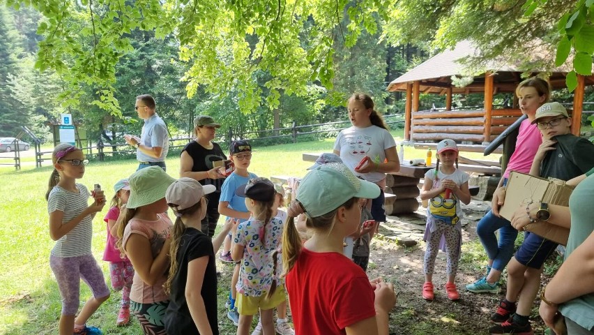 Sękowa. Akcja sprzątamy Zieloną Małopolskę i eko-piknik na Magurze Małastowskiej. Były kiełbaski z grilla, konkursy i mnóstwo zabawy
