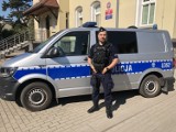 Posterunkowy Patryk Nowak zatrzymał kierowcę na "podwójnym gazie"