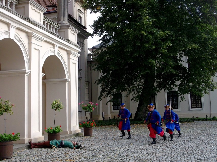 Ekipa filmowa pracowała w Pałacu w Kozłówce