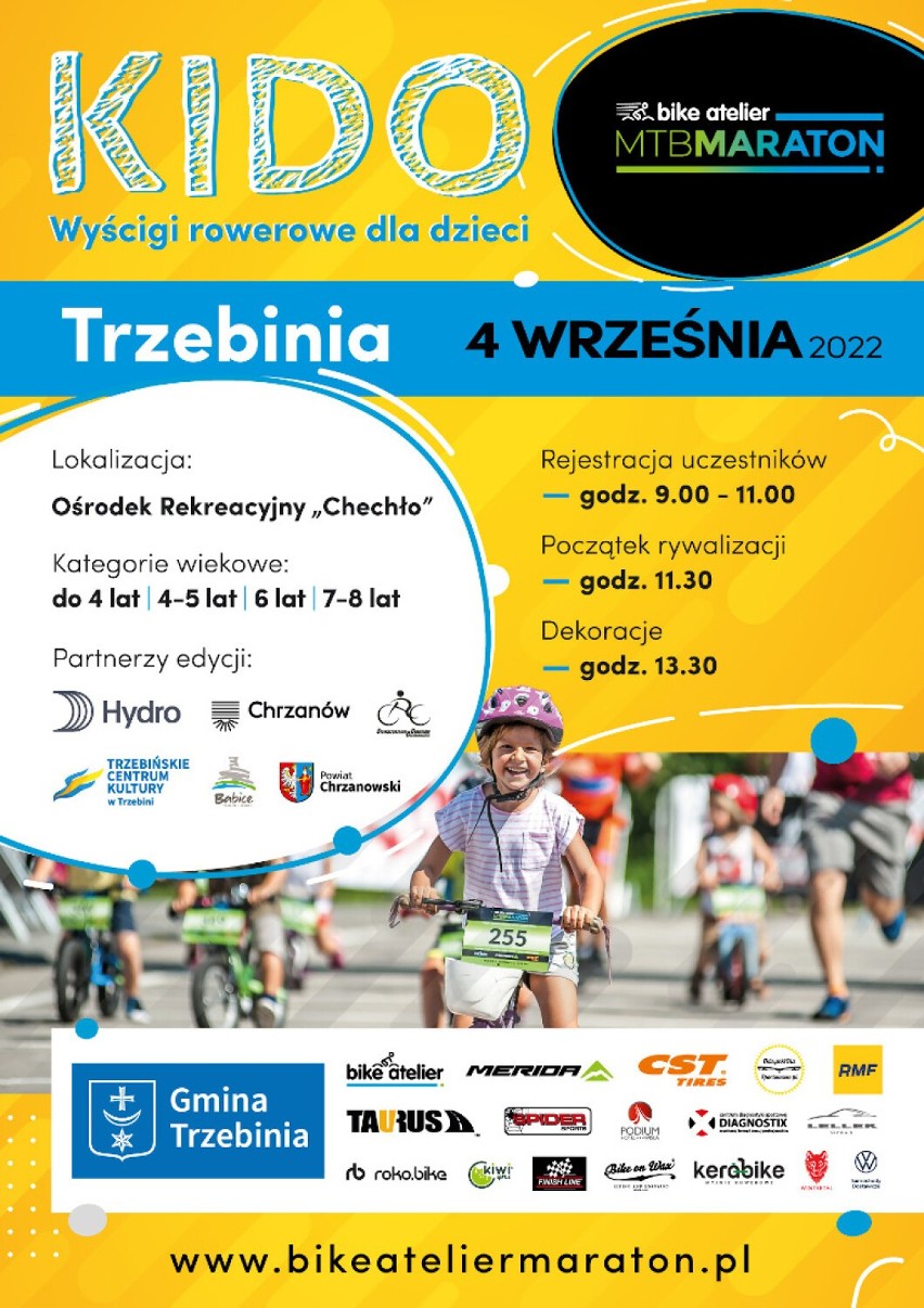Bike Atelier MTB Maraton w Trzebini. Zawody dla kolarzy górskich i zabawa dla dzieci