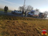 Zderzenie dwóch samochodów w Stanisławowie. Jedna osoba trafiła do szpitala 