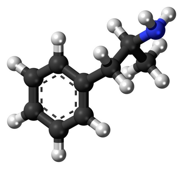 Źródło: http://commons.wikimedia.org/wiki/File:D-Amphetamine-3D-balls.png