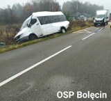 Bus zderzył się z dostawczakiem w Pile Kościeleckiej