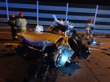 Koszmarny wypadek na autostradzie A1 w Woźnikach. Zginęły dwie osoby.