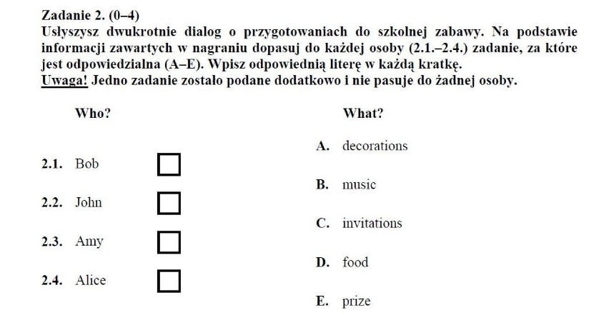 EGZAMIN GIMNAZJALNY CKE 2013: JĘZYK ANGIELSKI [ODPOWIEDZI, ARKUSZE]