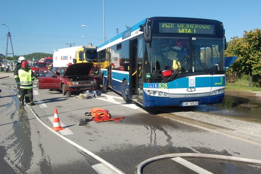 Wypadek na Cegielnianej w Rumi [ZDJĘCIA]