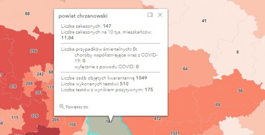Ponad 50 tysięcy zakażeń COVID-19 w kraju. W powiatach oświęcimskim, wadowickim, chrzanowskim i olkuskim są nowe przypadki