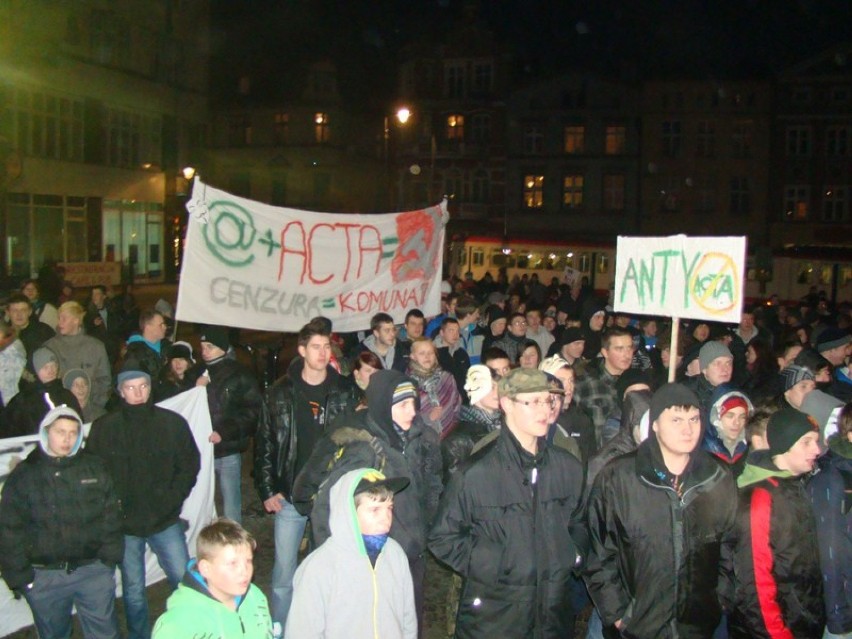 Protest internautów przeciwko podpisaniu ACTA