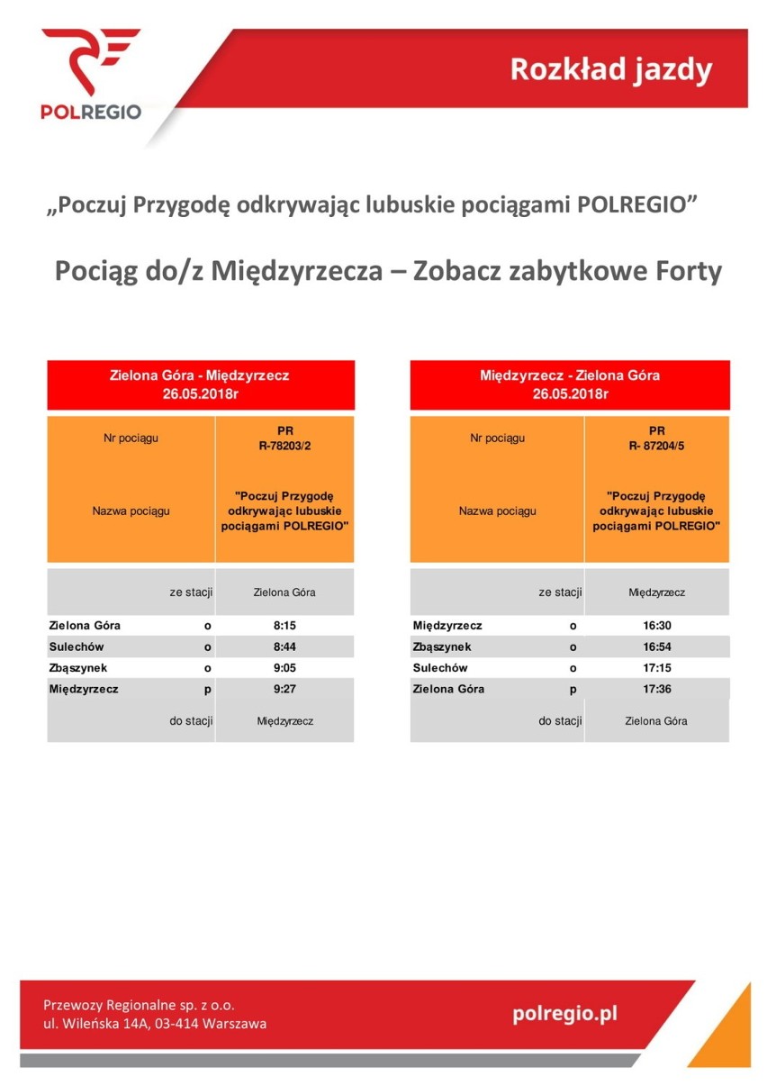 26 maja ruszamy w kolejną podróż z POLREGIO!                        