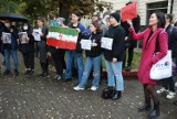 W Łodzi okazano solidarność protestującym Irańczykom ZDJĘCIA