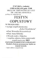 Festyn Odpustowy w Chwalisławiu już w najbliższą sobotę