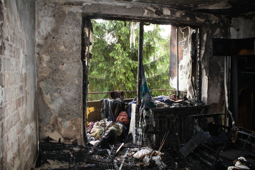 W doszczętnie spalonym mieszkaniu zginął jego właściciel