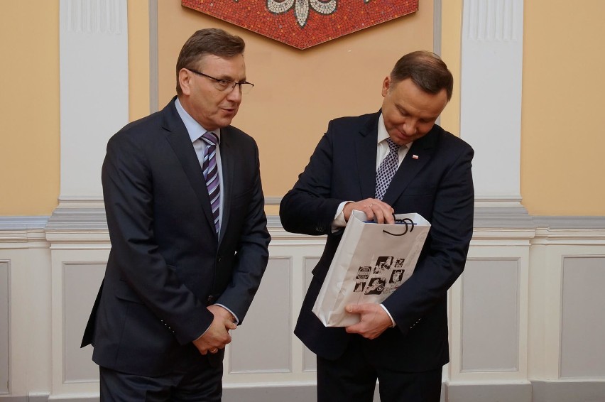 Człuchów. Spotkanie prezydenta Andrzeja Dudy z samorządowcami powiatów człuchowskiego i chojnickiego