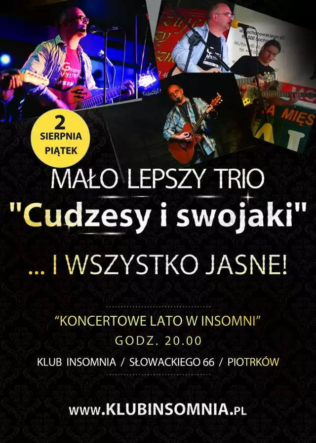 Paweł Małolepszy w Piotrkowie - koncert w Insomni już dzisiaj