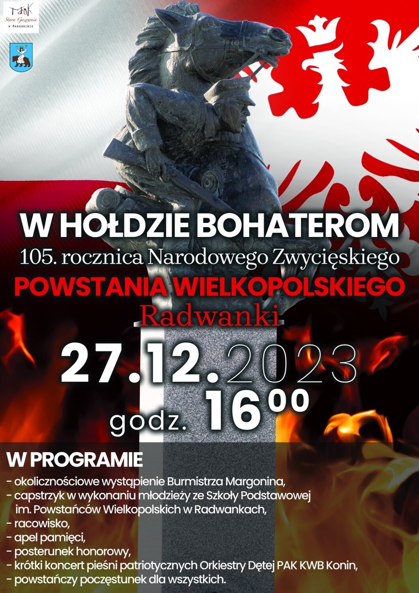 Uroczystości związane z rocznicą Powstania Wielkopolskiego w powiecie chodzieskim