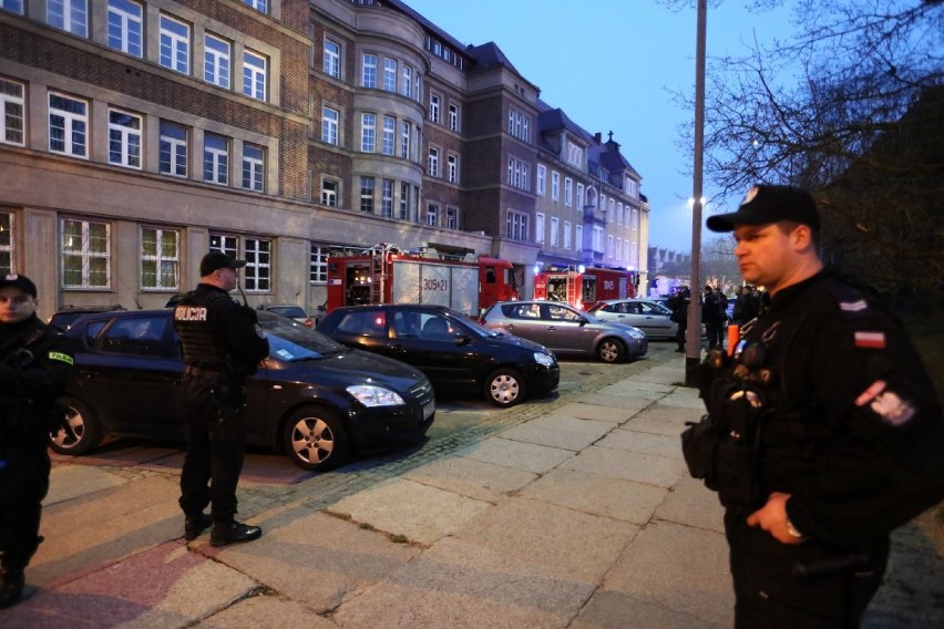 Pożar w serwerowni sztabu szczecińskiej policji