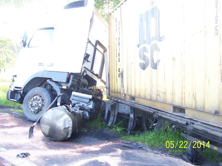 Zderzenie z ciężarówką w Modliszewku