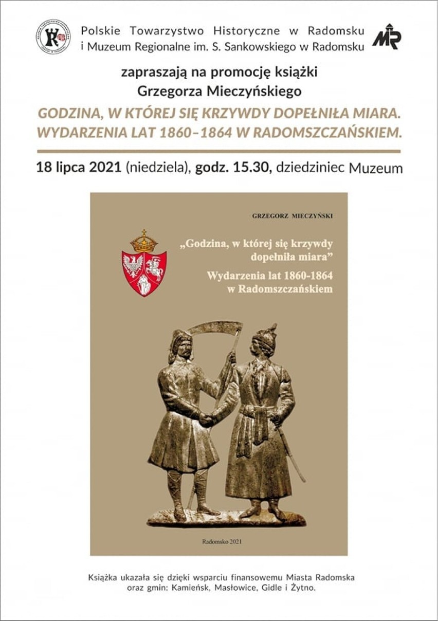 Promocja książki Grzegorza Mieczyńskiego w Muzeum Regionalnym w Radomsku