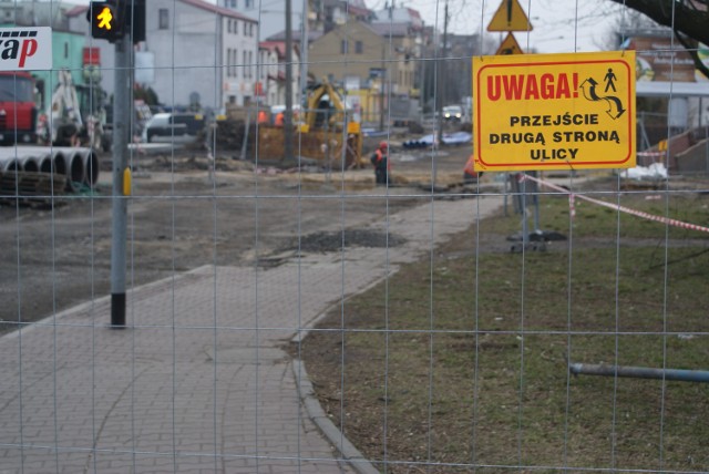 Przebudowa al. Majakowskiego rozpoczęła się od strony ul. Królowej Jadwigi