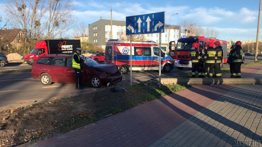 Wypadek na ulicy Okulickiego w Opolu. Mężczyzna kierujący...