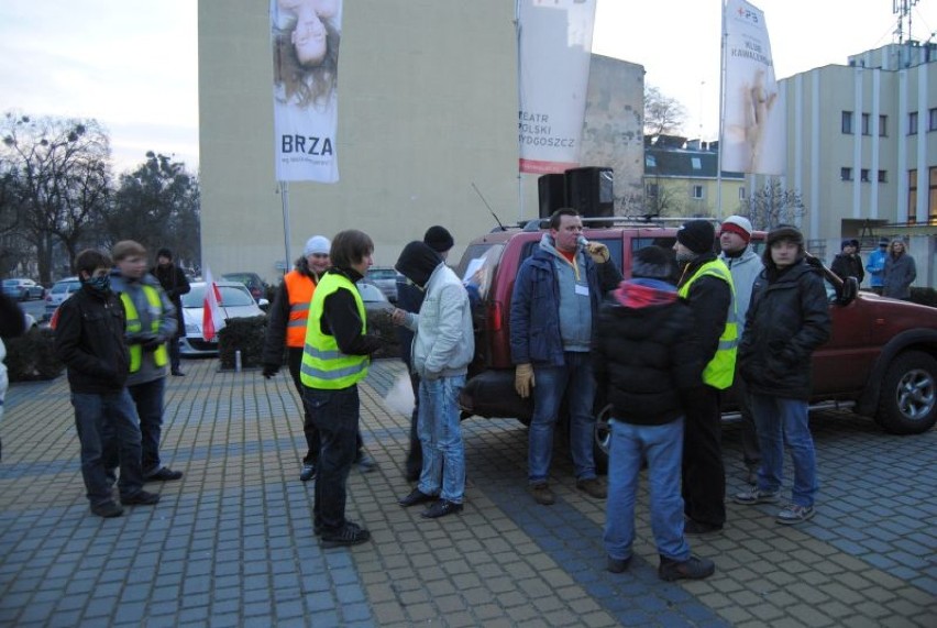 Antyrządowa demonstracja w Bydgoszczy