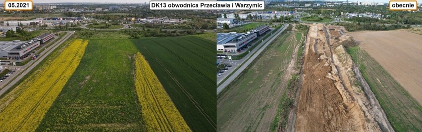 Postępy prac przy budowie obwodnicy Przecławia i Warzymic
