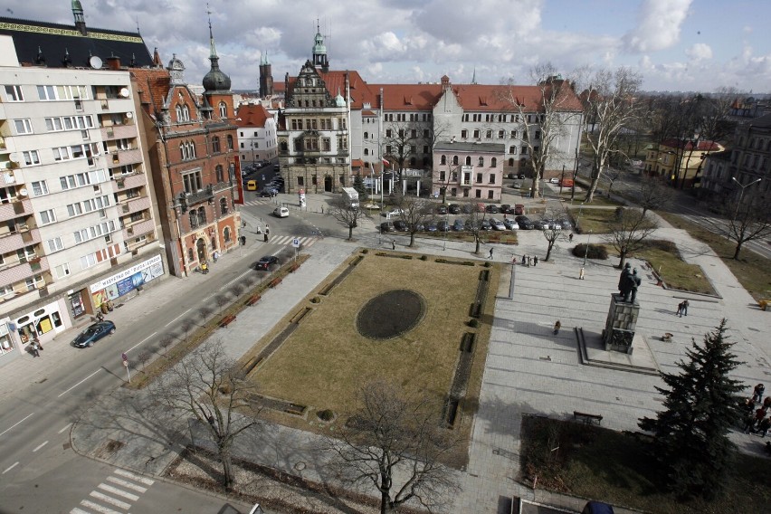 Na Placu Słowiańskim stał pomnik "Braterstwa broni"