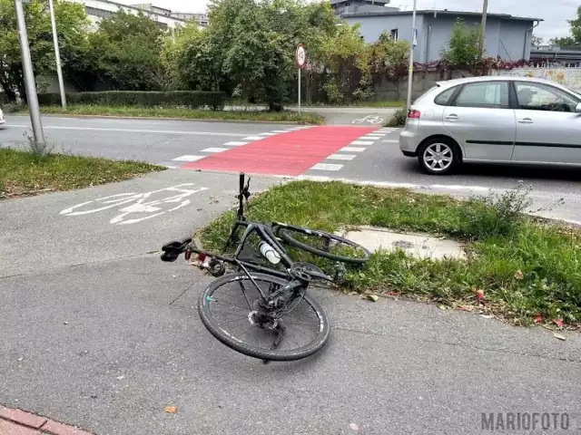 Potrącenie rowerzysty w Opolu.