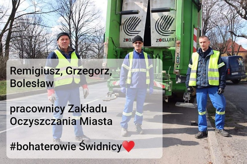 Bohaterowie w czasach koronawirusa. Świdnica dziękuje tym, którzy pracują (NOWE ZDJĘCIA)