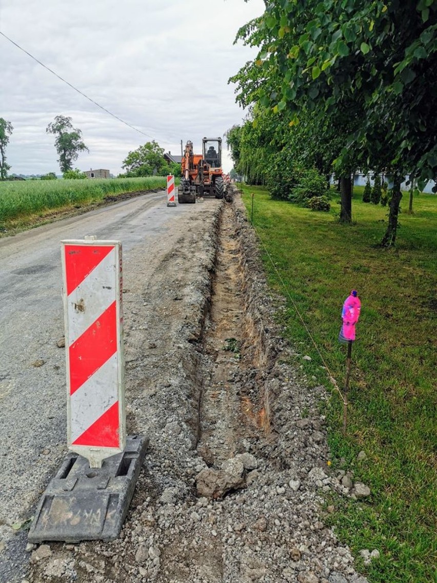 Ruszyły prace na ulicy Słonecznej w Damasławku