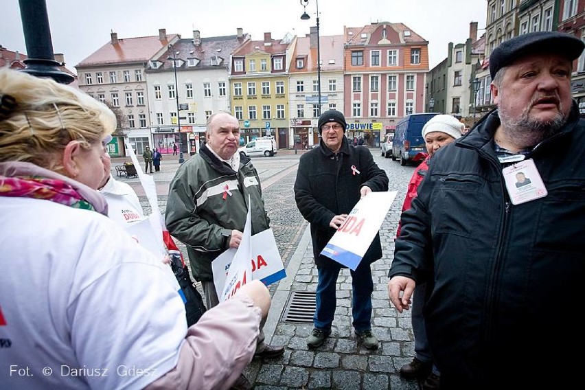 Andrzej Duda, kandydat PiS na prezydenta Polski spotkał się...